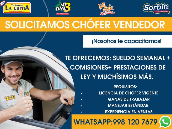 chófer vendedor la lupita cancun