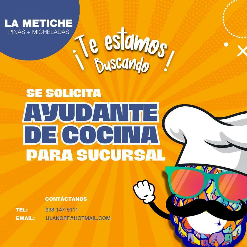 Ayudante de Cocina en Cancun