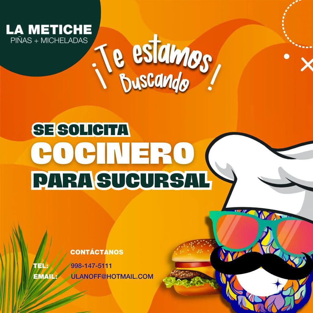 Cocinero - Vacantes La Metiche Cancún