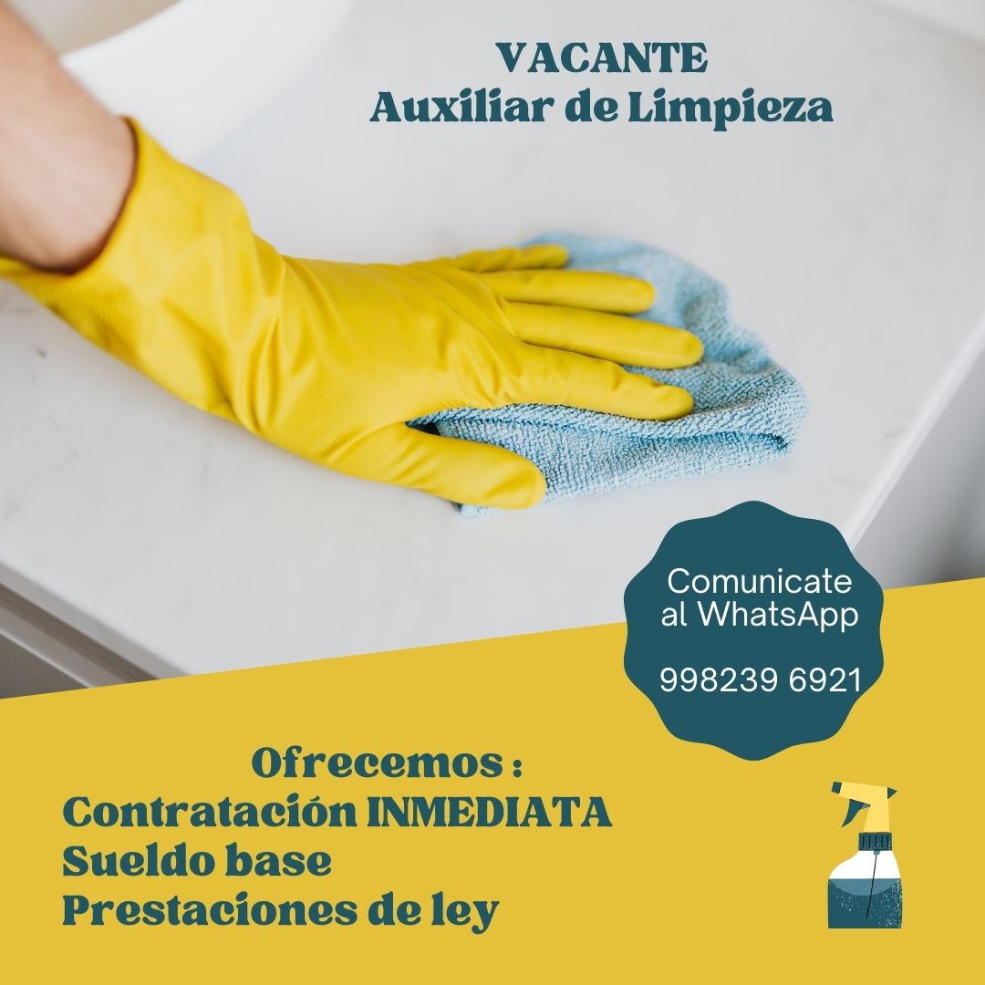 Auxiliar de Limpieza Cancún