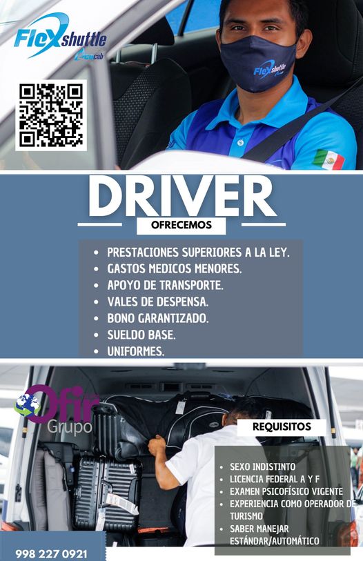 Driver Flex shuttle Cancún