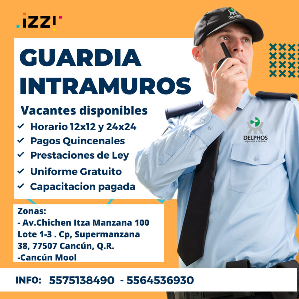 Trabajos de Guardia de seguridad en Cancún - Recluton.com